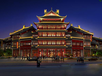 仿古建筑亮化 光影中的中華文化意蘊(yùn)